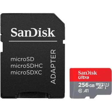 Imagem de Memoria Sandisk Microsdxc Ultra Uhs-I 256GB 150MB/s 2X1