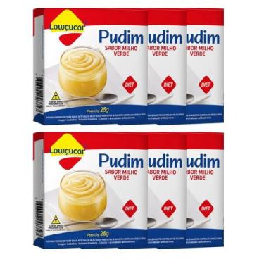 Imagem de Kit 6 Pudim Lowçucar Zero Açúcares Sabor Milho Verde 25g