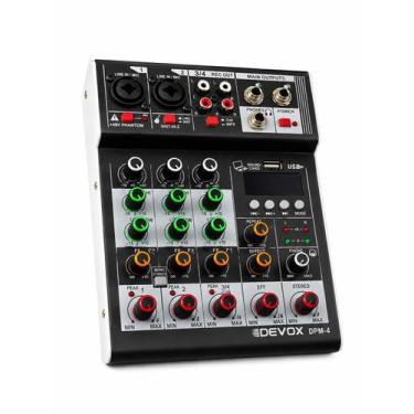 Imagem de Mesa de Som Devox DPM-4 USB Bluetooth - 4 Canais