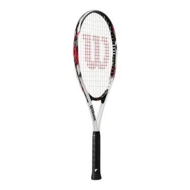 Imagem de Raquete de Tennis Wilson Fusion, L3, Branca preta, Vermelho