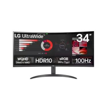 Imagem de Monitor Gamer Curvo Ultrawide 34WR50QK-B 34" 2K VA 100HZ Preto LG