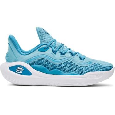 Imagem de Tênis de Basquete Under Armour Curry 11 Mouthguard, Azul, 40