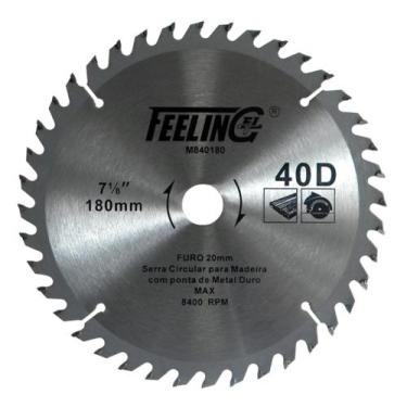 Imagem de Disco de serra circular 7" - 180mm - 40 Dentes - FL Feeling