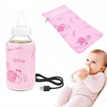 Imagem de Aquecedor de Mamadeira USB Portátil Rosa para Viagem - Yeet