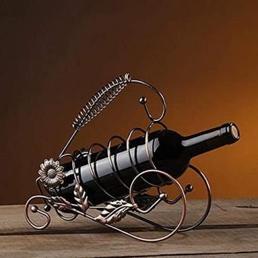 Imagem de Pkfinrd Suporte de ferro para decoração de casa vintage suporte de ferro decoração de hotel suporte de flor de sol (cor : latão)