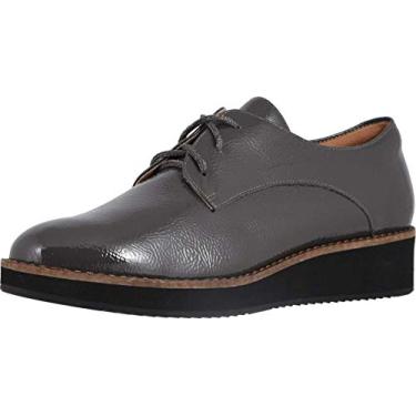 Imagem de SoftWalk Willis Oxford feminino, Dark Grey, 10.5 Wide