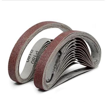 Imagem de 20 pcs 330 * 10mm Cintos de lixamento abrasivos fino bosamento de moagem grosso moedor acessórios YYDFPIIA (Size : P120)