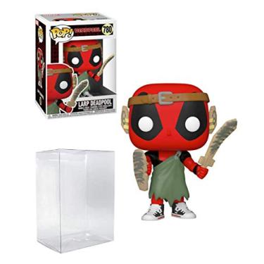 Imagem de LARP Deadpool Pop #780 Boneco de vinil do Deadpool da Marvel (pacote com protetor EcoTek para proteger a caixa de exibi o)