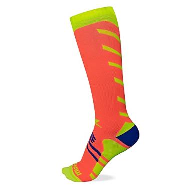 Imagem de Meia Cano Longo de Compressão Arrow Muvin - Laranja - 40 a 43