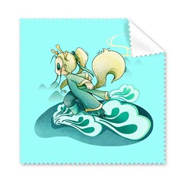 Imagem de White Horse Mythology Pano de limpeza de óculos para tela de telefone, 5 peças