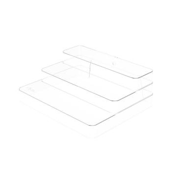 Imagem de Organizador Multinível Clear Transparente 3 Andares Casa Ou