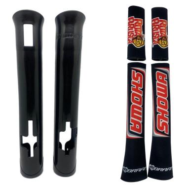 Imagem de Kit Protetores Suspensão Dianteira Biker Neoprene Crf 250f Showa Preto