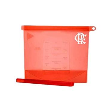 Imagem de Kit com 4 Sacos Silicone Reutilizáveis do Flamengo 1000ml