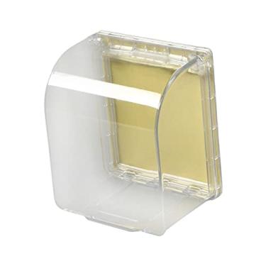 Imagem de gazechimp Capa protetora de tomada à de intempéries organizador protetor para tomada elétrica de parede de, Branco transparente