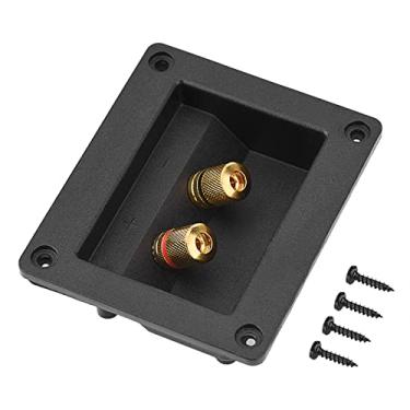 Imagem de Caixa de terminais de alto-falante, conector de subwoofer, terminais de caixa secund¨¢ria, componentes ac¨²sticos para alto-falante de alta fidelidade 2 terminal de liga??o de cobre caixa de conect