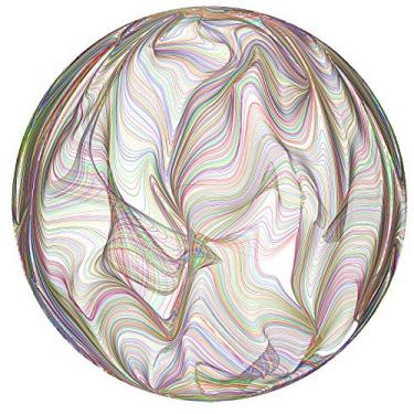 Imagem de Bgraamiens Quebra-cabeça com linhas de arco-íris - 1000 peças de quebra-cabeça redondo para adultos e crianças