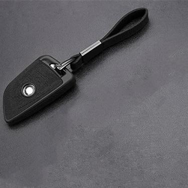Imagem de CSHU Leather Car Key Case Cover Shell, Fit For BMW X1 X3 X5 X6 X7 1/3/5/6/7 Series G30 G20 G32 G11 F20 Z4 F48 F39 G01 G02 F15 F16 G07,3 buttons black