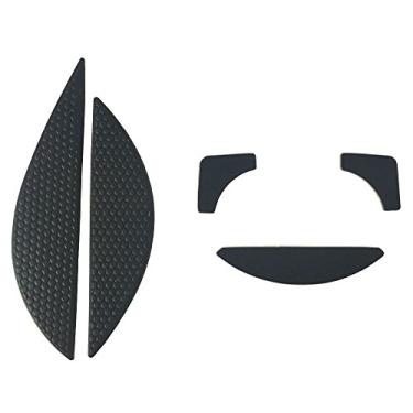 Imagem de HUIYUN Novos adesivos laterais do mouse mouse antiderrapantes e patins de teflon substituição para Razer DeathAdder 2013 RZ01-0084 mouse gamer ergonômico cromado multicolorido RZ01-0121