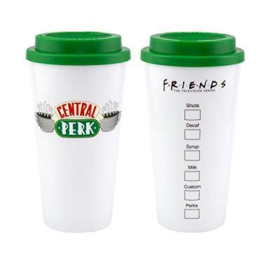 Imagem de Paladone Caneca de viagem do programa de TV Friends, caneca de café Central Perk, mercadoria oficialmente licenciada