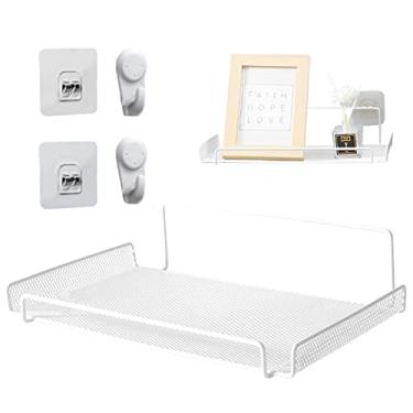 Imagem de Prateleira AV Flutuante - Prateleira de roteador Wifi sem instalação de perfuração,Caixa de TV roteador WiFi, caixa de armazenamento de controle remoto WiFi para quarto, sala de estar 11,8 '' X Aocate