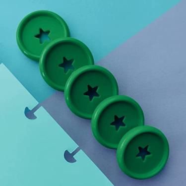 Imagem de Kit 12 Discos M 24mm de Caderno Infinito Sistema Inteligente Amor Infinito Cadernos - Estrela (Verde Militar)