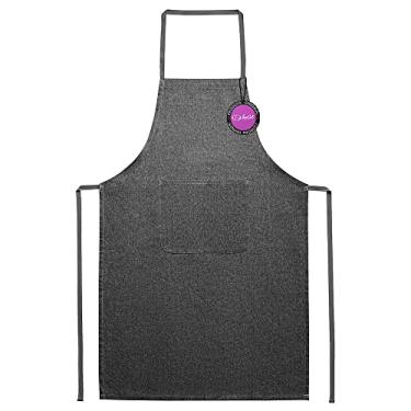 Imagem de Avental em Algodão Reciclado Com Bolso Frontal Paris TopGet (Preto)