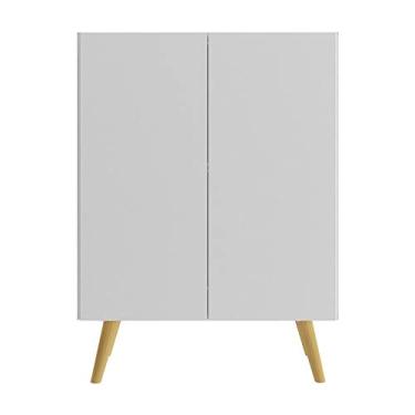 Imagem de Gabinete Banheiro 2 Portas Retrô 63cm Multimóveis Mp5006 Branco/natural