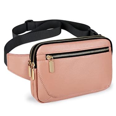 Imagem de Pochetes de couro para mulheres moda plus size pochete preta para homens bolsas transversais fofas bolsa de cinto bolsa de cintura com grande capacidade casual quadril bolsa de bumbum para Disney