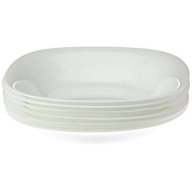 Imagem de Carine Prato Fundo 21 * 21cm Vidr Temp Branco Sr Luminarc Único Pacote De 6
