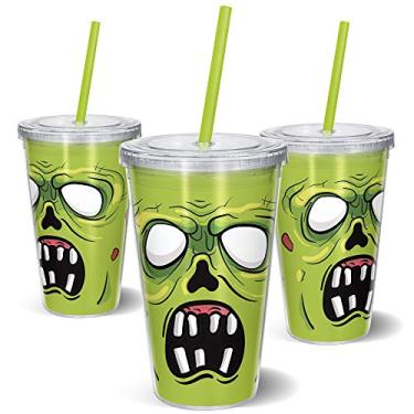 Imagem de Copo com Canudo Zumbi 600 ML