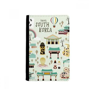 Imagem de Porta-passaporte da Coreia dos Marcos mais famosos porta-cartões Notecase Burse