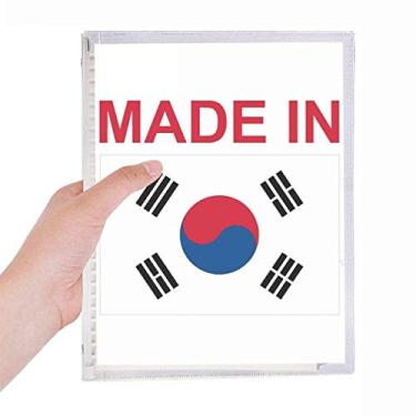 Imagem de Caderno Made in South Korea Country Love com folhas soltas e diário recarregável