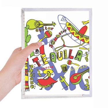 Imagem de Caderno Tequila Sombrero Guitar Chili Mexico Elment Folhas Soltas Diário Recarregável Diário Papelaria