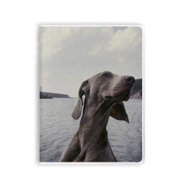Imagem de Caderno de imagem cinza para cães animais de estimação capa macia Diário