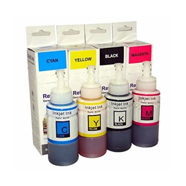 Imagem de Compatível: Kit 4 Tintas para Epson Bulk Ink T664 CMYK 70ml Premium