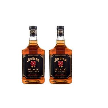 Imagem de Kit Whisky Jim Beam Black Bourbon 1L 2 Unidades