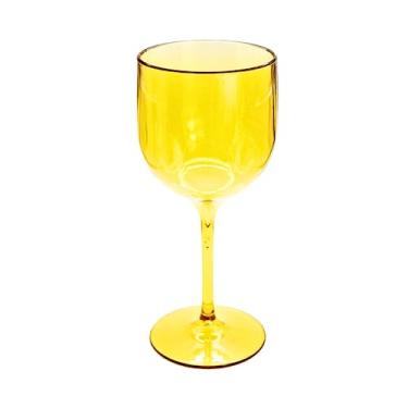 Imagem de Kit 25 Taças De Vinho De Acrílico Cristal 280ml Festas Aniversario Natal Cor:Dourado