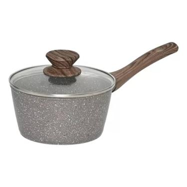 Imagem de Panela Aluminio Cerâmica Indução Antiaderente 16cm Mimo Style Linha Grafito Cook 1,3 Li...