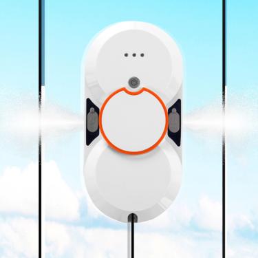 Imagem de Limpeza De Vidros De Janelas, Robô Limpador De Janelas, Limpador AutomáTico Inteligente De RobôS 5600pa Com Spray De áGua E Controle Remoto, Para Telhas De Teto De Janelas Altas,White