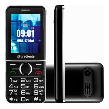 Imagem de Celular Vibe - Gsm Dual Chip Display 2,4 - Preto - Gradiente -  Gfp205