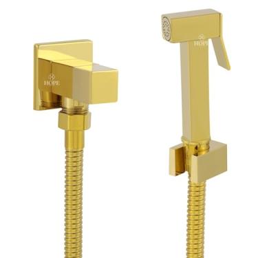 Imagem de Ducha Higiênica Chuveirinho Banheiro Metal Dourado Tokio