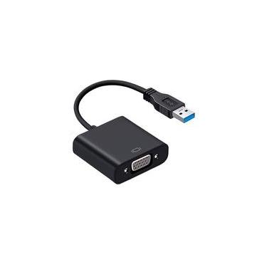 Imagem de Cabo Adaptador Conversor USB 3.0 para VGA Fêmea F3 - JC-USB-VGA