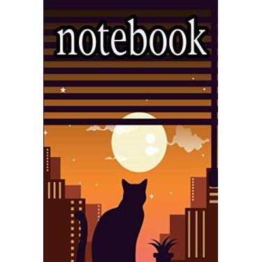 Imagem de cat notebook: Cute Colorful Chess notebook college ruled (120pages 6x9in) cat notebook for kids, girls