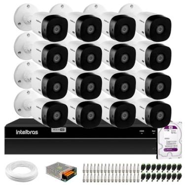Imagem de Kit 16 Câmeras Intelbras Vhl 1220 Bullet Hdcvi Lite Full Hd 1080p Visão Noturna 20m, Ip66 + Dvr Intelbras Mhdx 1216 Full Hd 16 Canais + Hd 1tb
