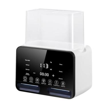 Imagem de Generic Aquecedor de garrafa dupla para alimentação de bebês, aquecedor de mamadeira para gêmeos 220V para casa