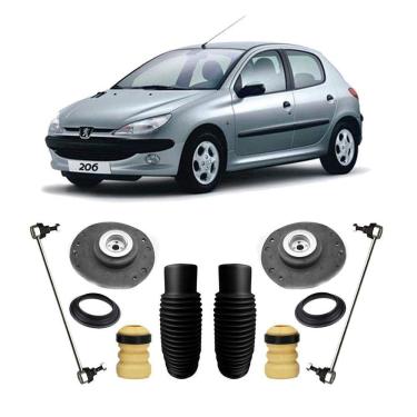 Imagem de Par Kit Da Suspensão Dianteira Peugeot 206 1.0 2000 Até 2010