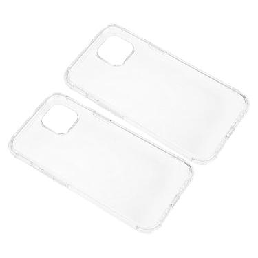Imagem de Veemoon 8 Peças capa de celular conjunto silicone conjunto de colher de silicone case de celular de silicone transparente portátil capa protetora casca mole Gel de sílica branco