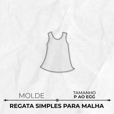 Imagem de Molde Regata Simples Para Malha Tamanho P Ao Egg By Marlene Mukai - Ed