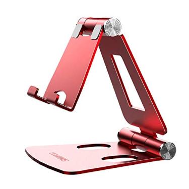 Imagem de Suporte para Telefone Celular, licheers Suporte para Smartphone Portátil Multi-Angulo para Mesa Compatível com Nintendo Switch, Phone 11 Pro Xs Max Xr X 8 7 6 6s Plus e Dispositivos de 4-7 Polegadas (Vermelho)