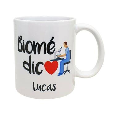 Imagem de Caneca Branca Personalizada Carreira Biomédico Biomedicina